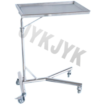 De acero inoxidable Medical Mayo Stand Trolley